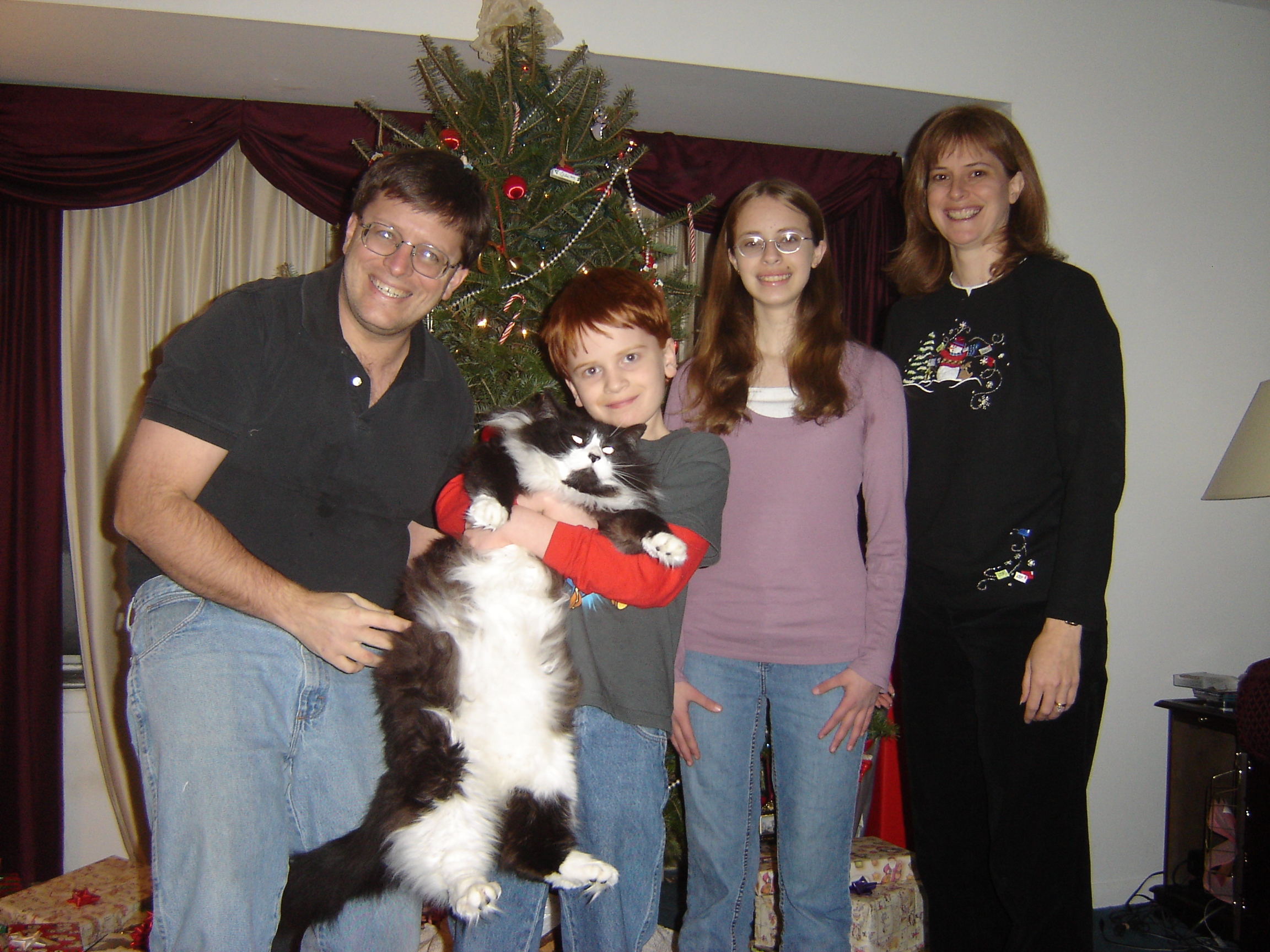 Family Picture, even Koko, our cat! - Click To Enlarge